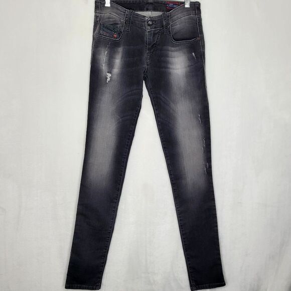 Diesel Grupee Denim + Sweat Pants Size 27 - Picture 1 of 14
